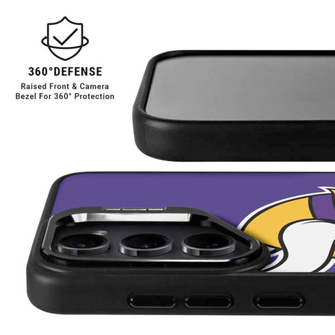 NFL Minnesota Vikings Retro Logo Galaxy S24 FE Kickstand Case